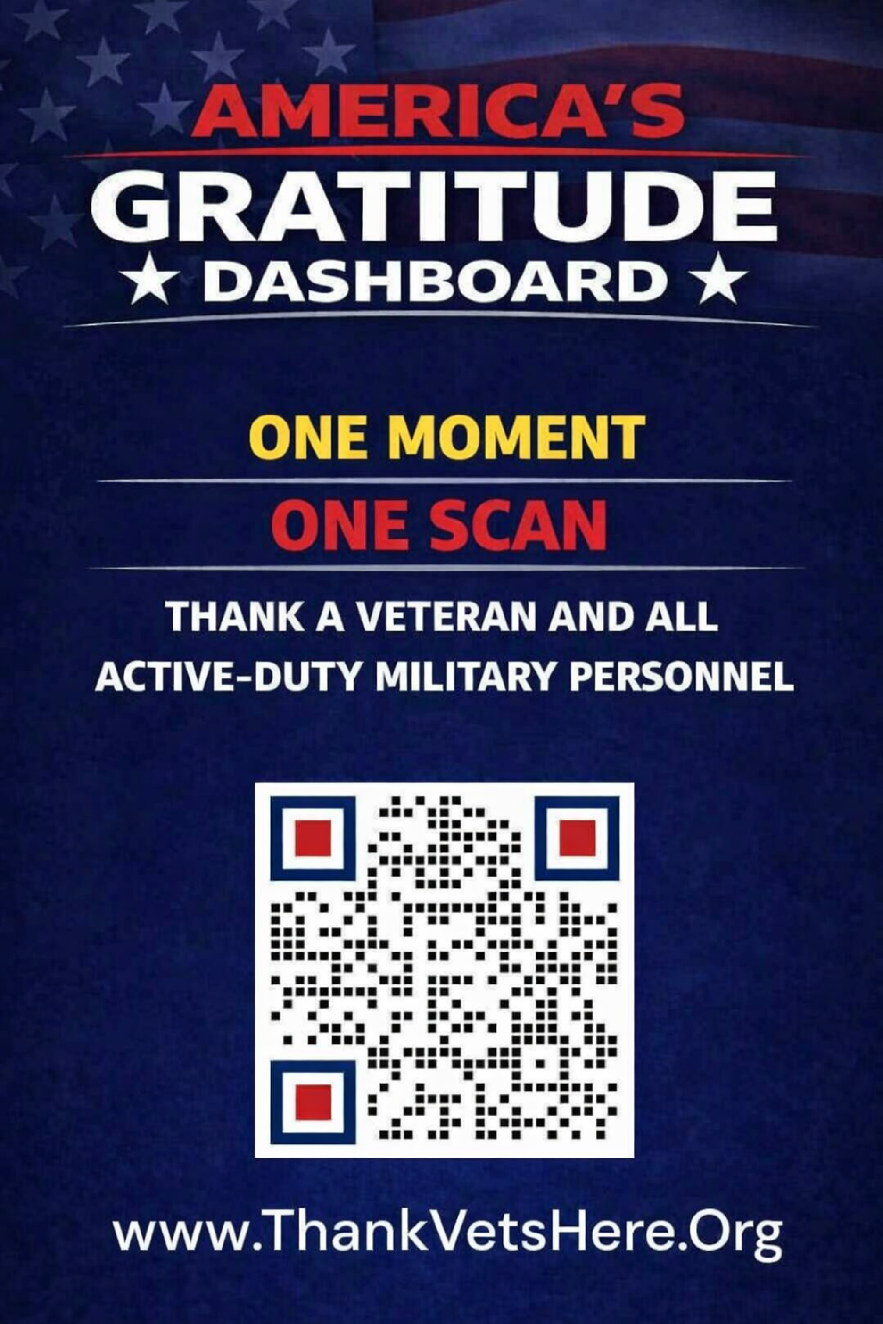 America's Gratitude Dashboard decal